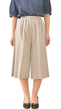【新品未使用·最終値下げ！】Rene膝丈キュロット夏用　ホワイト34サイズ Amazon | [TCC Materials] 71205 キュロットパンツ キュロット